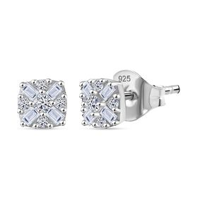 Lab Grown Diamant SI Ohrringe 925 Silber rhodiniert ca. 0,24 ct.