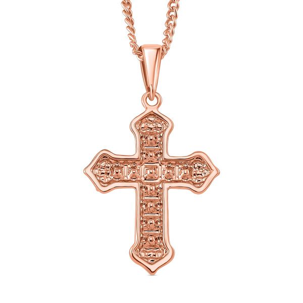 Kristall Halskette ca. 50 cm Std Rose image number 4