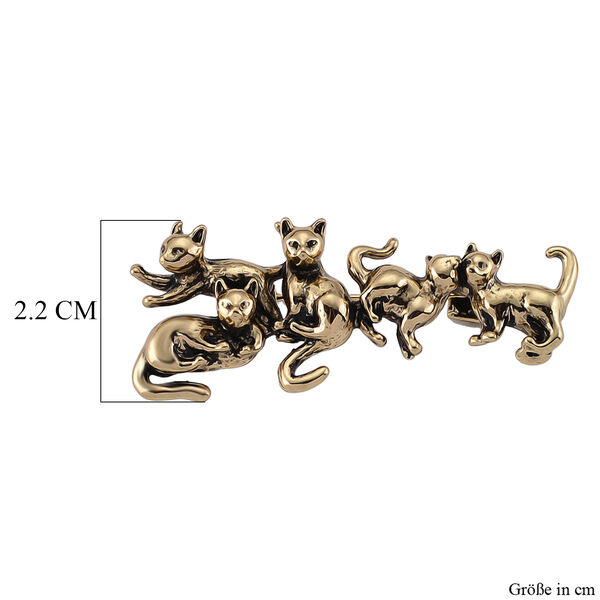 Reine Legierung Antikes Gold Brosche 8,40g image number 4