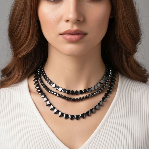 H&auml;matit Schmuckset ca. 50 cm + 5 cm Extender, ca. 550,00 ct. image number 2