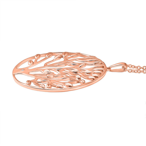 EverTrue Anh&auml;nger mit Diamantakzent und 50cm Kette in Ros&eacute;goldton image number 4