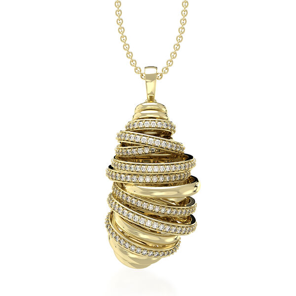 CLARTE Moissanit Schmuckset ca. 50 cm 925 Silber Gelbes Gold ca. 1,08 ct.