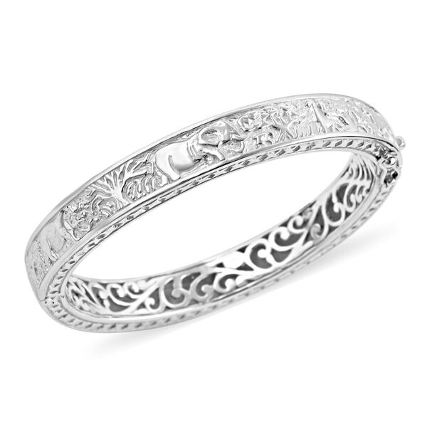 Royal Bali Kollektion- gepr&auml;gter Armreif, 19cm image number 3