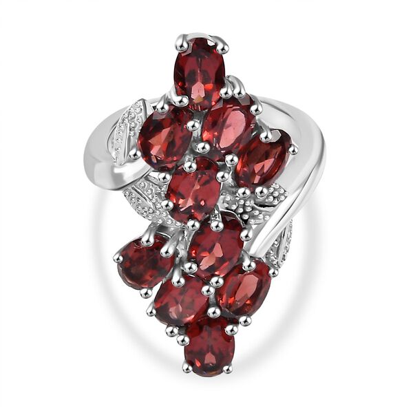 Roter Granat Ring - 6,61 ct.