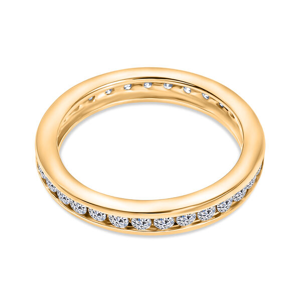 LUXURIANT DIAMOND - Lab Grown Diamant VS-EF Ring 925 Silber 750 Gelbgold Vermeil (Größe 17.00) ca. 1,00 ct image number 6