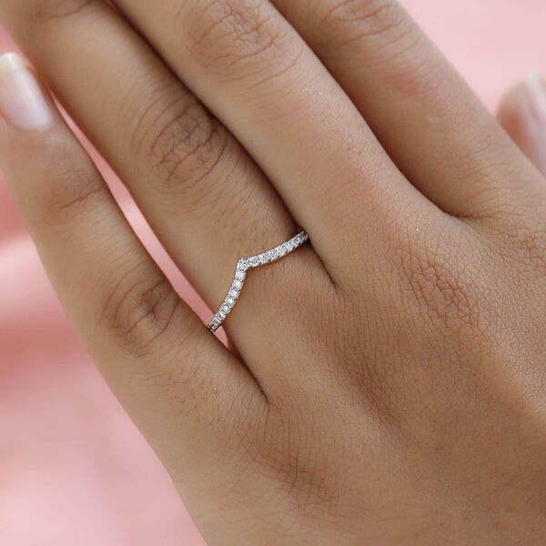 ILIANA SI-GH Diamant Herz Wishbone Ring in 750 Gold - 0,20 ct. image number 2