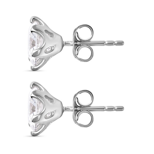 Moissanit Ohrringe, 925 Silber rhodiniert - 3,48 ct. image number 5