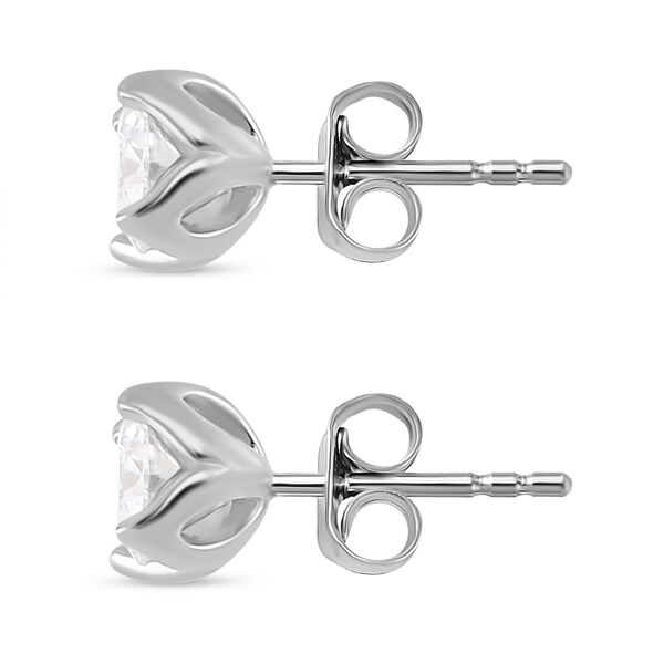 Moissanit Ohrringe, 925 Silber rhodiniert - 1,60 ct. image number 4