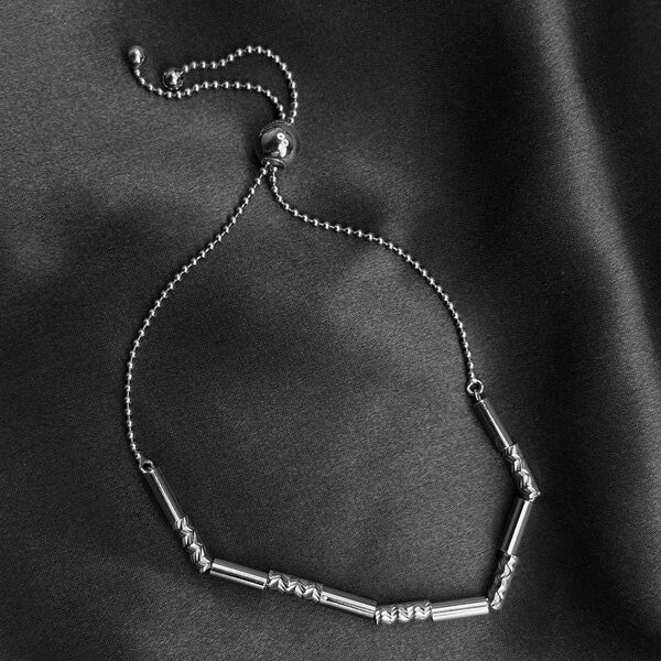 Verstellbares Bolo-Armband, ca. 23 cm, 925 Silber rhodiniert image number 1