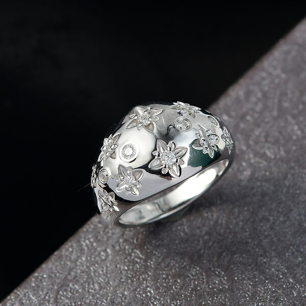 D'Joy Moissanit Ring, 925 Silber 750 vergoldet - 0,32 ct. image number 1