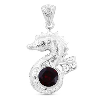 Royal Bali - Roter Granat Anh&auml;nger 925 Silber ca. 3.96 ct