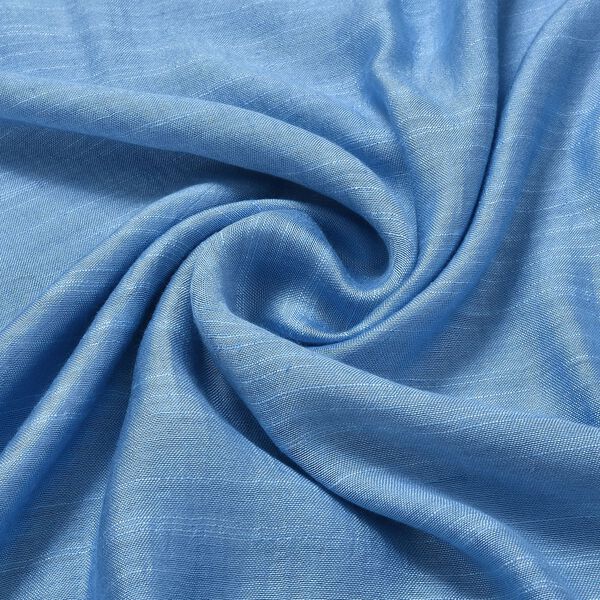 Schal aus Seide und Leinen, 70x200 cm, Hellblau image number 6