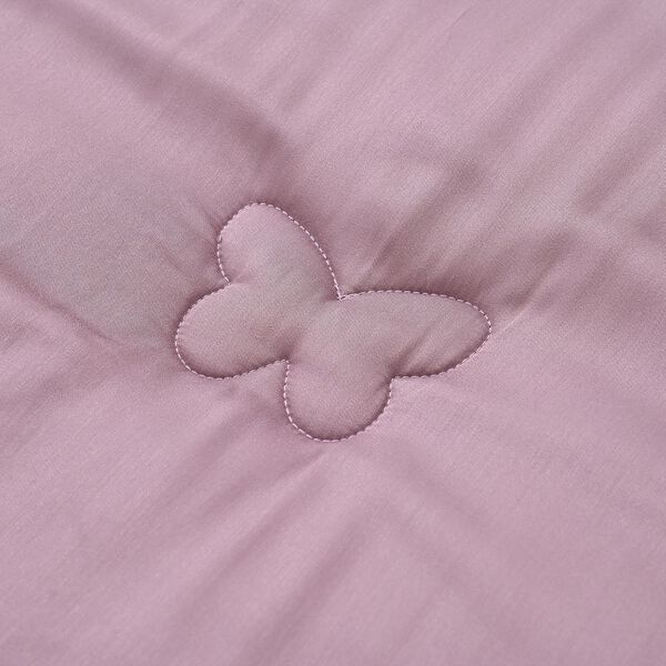 Winterbettdecke aus Bambusfaser mit eleganter Steppung und 100% Seidenfüllung, Rosa image number 6