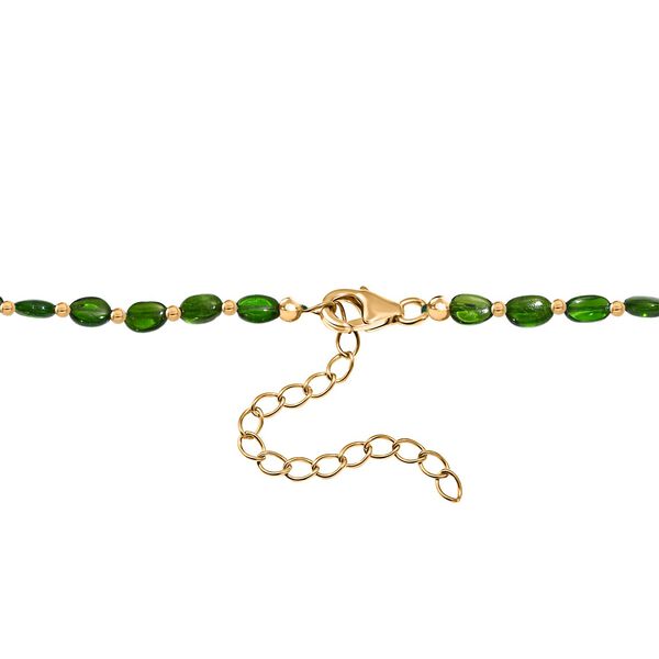 AA nat&uuml;rliche Chromdiopsid Halskette, 45cm - 40 ct. image number 5