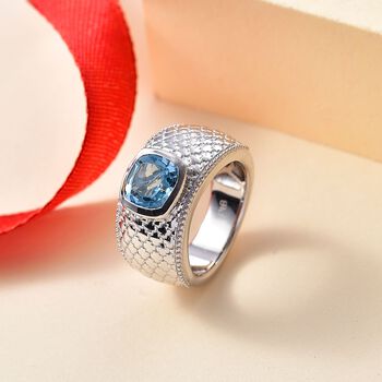 Himmelblauer Topas-Ring in Silberton - 2,68 ct.