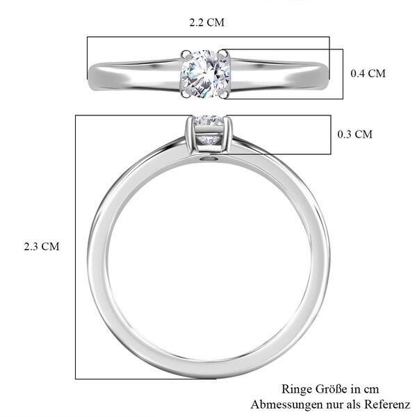 LUXURIANT VS Labor Diamant Ring, 925 Silber rhodiniert - 0,25 ct. image number 7