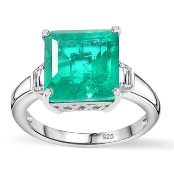 Smaragd Triplett Quarz und Topas Ring - 5,79 ct.
