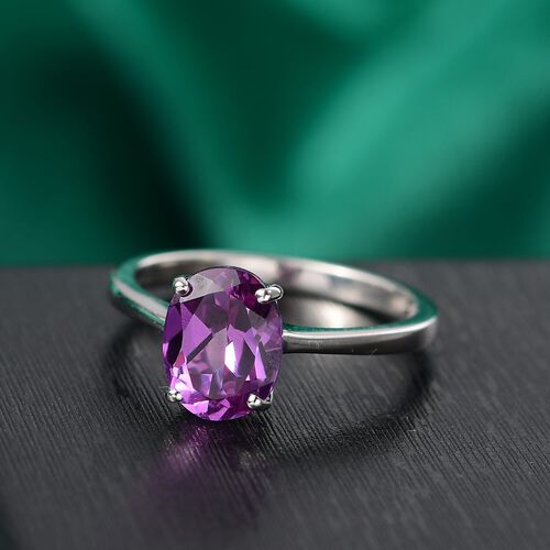 AAA Lab Grown Farbwechsel Saphir Ring 417 Gold (Größe 17.00) ca. 2,50 ct image number 1