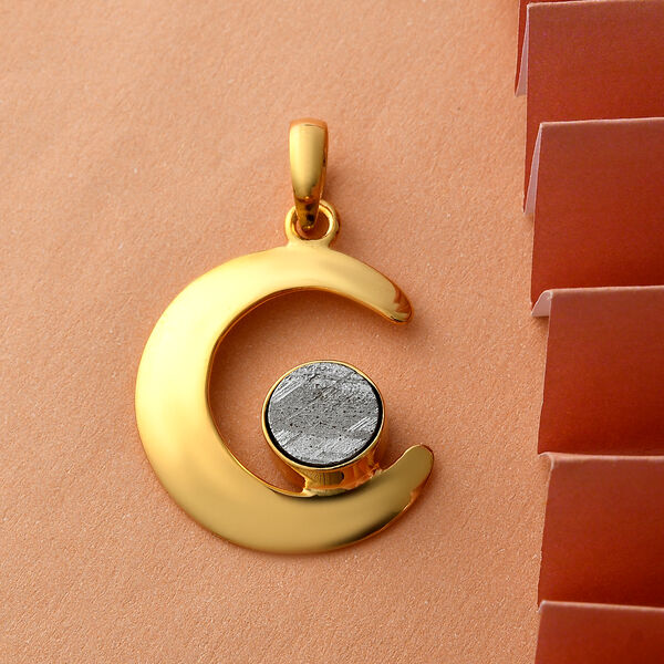 Meteorit Anh&auml;nger 925 Silber vergoldet ca. 4,33 ct image number 2