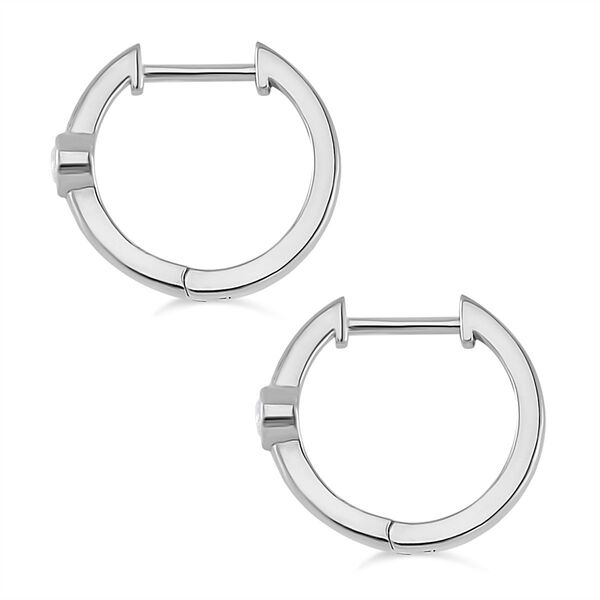 Moissanit Ohrringe, 925 Silber rhodiniert - 0,22 ct. image number 4