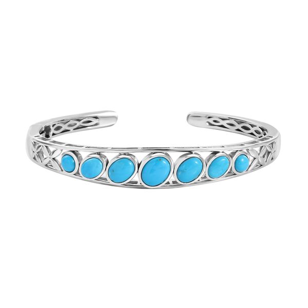 AA Amerikanischer nat&uuml;rlicher Sleeping Beauty T&uuml;rkis Armreif, 19 cm - 5,56 ct.