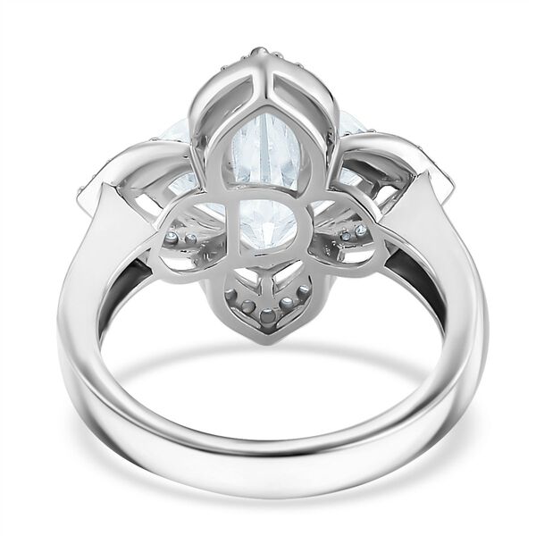 D'Joy Moissanit Ring 925 Silber rhodiniert (Größe 16.00) ca. 5,93 ct image number 6