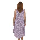 TAMSY bedrucktes Kleid, Viskose, 60x105 cm, rosa Blattmuster image number 1