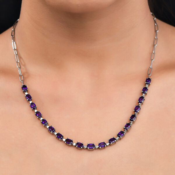 Afrikanische Amethyst-Halskette, 45 cm - 8,31 ct. image number 3