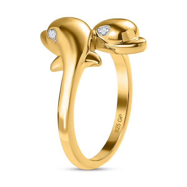 GP Sea Life Kollektion - Diamant und Kanchanaburi blauer Saphir-Ring image number 4