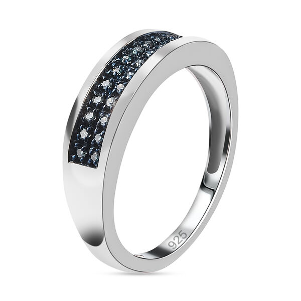 Blauer Diamant-Ring - 0,20 ct. image number 5