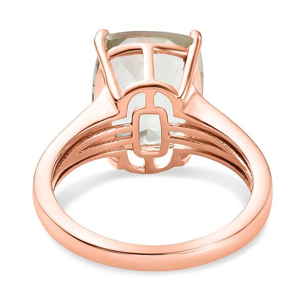 Prasiolith-Ring, 925 Silber ros&eacute;vergoldet  ca. 5,50 ct image number 6
