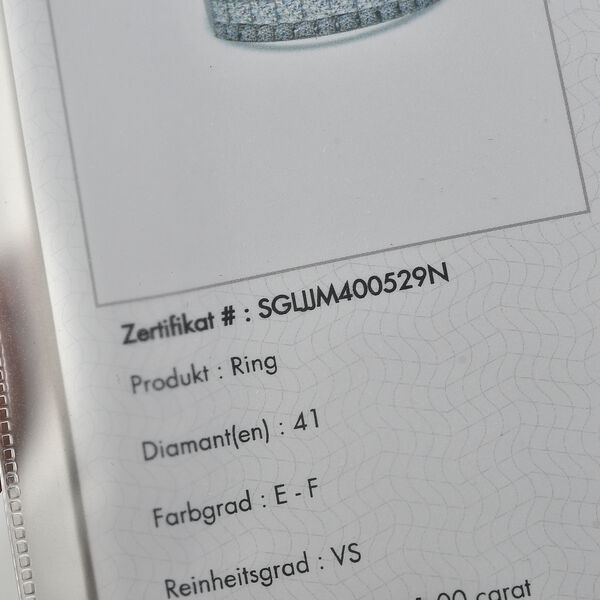 LUXURIANT VS-EF Labor Diamant Half Eternity Ring - 1 ct. image number 8