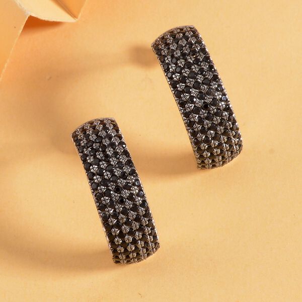 Schwarze Spinell-Halb-Creolen - 1,33 ct. image number 1