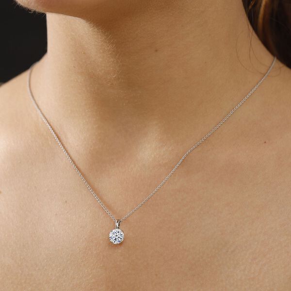 LUXURIANT IGI zertifizierter VS-EF Labor Diamant Anh&auml;nger in 950 Platin - 1,50 ct. image number 2