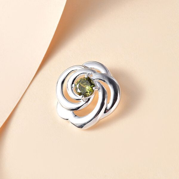 Peridot Zirkonia Anhänger - 0,82 ct. image number 2