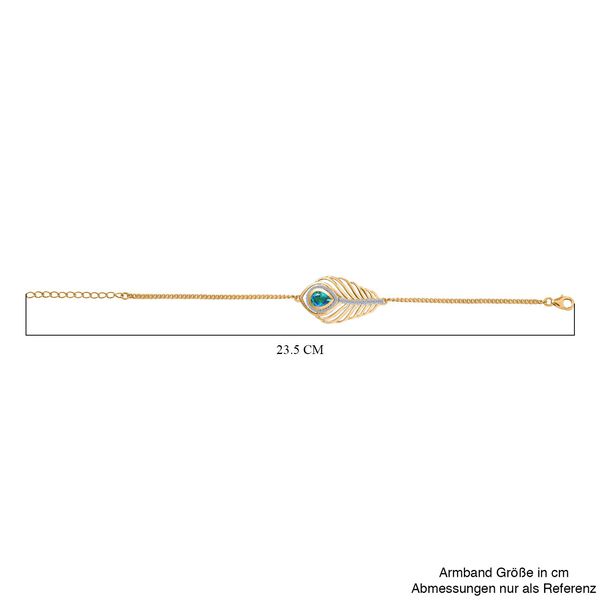 Pfau Triplett Quarz und Zirkon Armband, 19 cm - 2,48 ct. image number 5