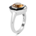 Citrin Ring, 925 Silber platiniert  ca. 2,61 ct image number 4