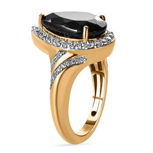 Elite Shungit und Zirkon Ring - 3,49 ct. image number 5