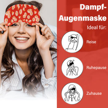 10er-Set selbstw&auml;rmende Kamille-Dampf-Augenmasken, 18x8 cm