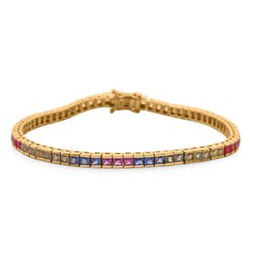 AA mehrfarbiges Saphir Armband - 8,45 ct.