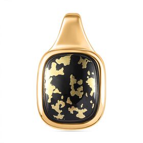 Goldenite Anhänger 925 Silber 750 Gelbgold Vermeil ca. 4,86 ct.