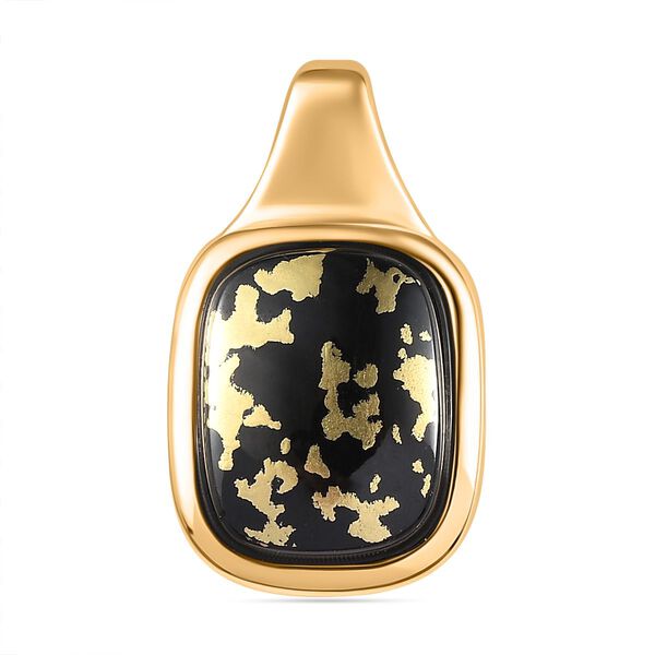 Goldenite Anh&auml;nger 925 Silber 750 Gelbgold Vermeil ca. 4,86 ct.