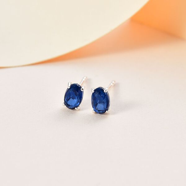 Ceylonfarbener Quarz Ohrringe, ca. 1,04 ct. image number 2