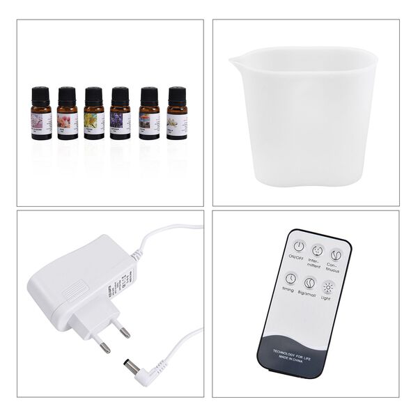 The 5th Season - Luxus-Multifunktions-Aroma-Diffusor mit Fernbedienung mit 6 &auml;therischen &Ouml;len, Hellbraun image number 6