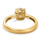 Moissanit Ring, 925 Silber Gelbgold Vermeil, (Größe 19.00) ca. 1.13 ct image number 5