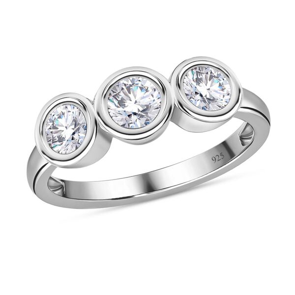 Moissanit Ring, ca. 1.30 ct image number 5