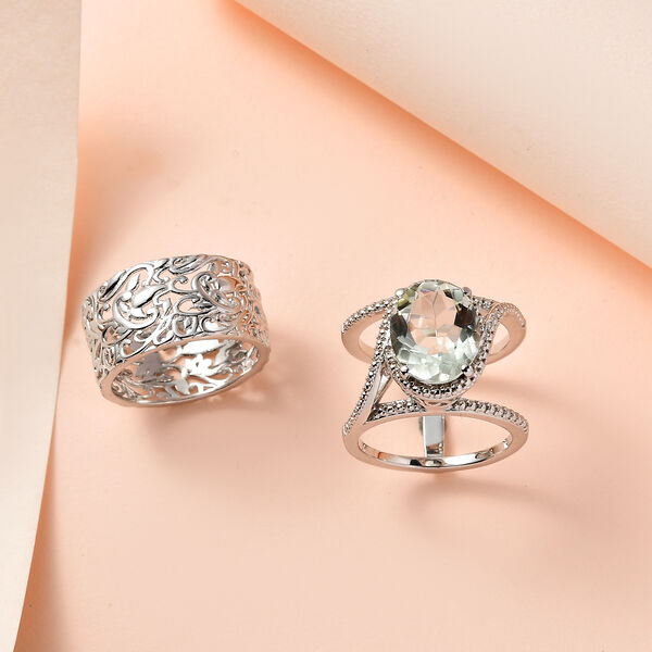 Prasiolith Cocktail Ring - 4,53 ct. image number 2