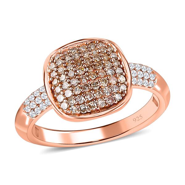 Nat&uuml;rlicher Champagner-Diamant-Ring - 0,50 ct. image number 3