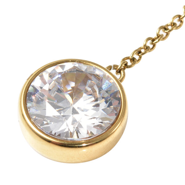 Wei&szlig;e Kristall-Halskette image number 6