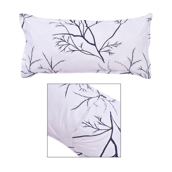 6er Set, Bettwäsche, 2 Deckenbezüge 135x200cm, 2 Kissenbezüge 40x80cm, 2 Kissenbezüge 80x80cm, weiß image number 4